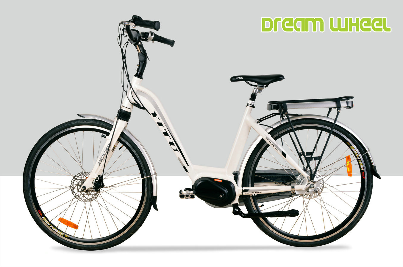 Mid Motor Ladies 28km/H Electric Urban Bike 36V 350W