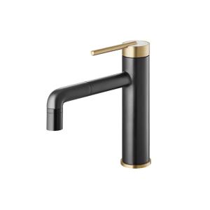 Quality Matte Black Single Handle Bathroom Basin Faucet 50mm Contemporary wholesale