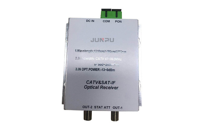 Wdm FTTH Optical Satellite Transmitter , Fiber Optic Receiver Sat IF 45 ~ 2600Mhz