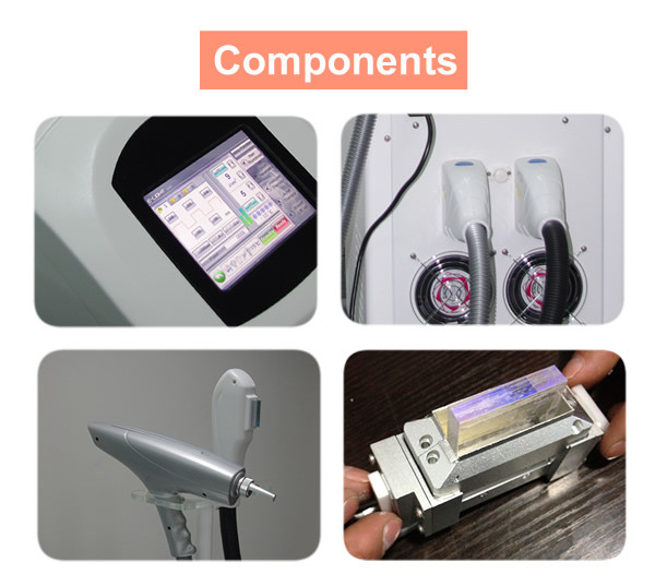 Touch Screen IPL Laser Hair Removal Machine Support Multi Language 1000 Watts