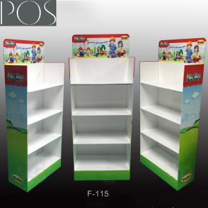 Quality Four tiers Floor display stand toy displays rack toy cardboard shelves wholesale