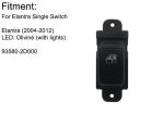 Black Hyundai Electric Window Switch , Window Switch Button Optima Sedona