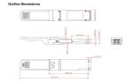 Transmission Distance 10km 40Gb/s QSFP LR4 Optical Transceiver 1277.5nm 10km