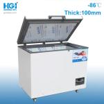88L -86c Low Temperature Freezer Stainless Steel Inner 10mm Foaming Door Cooling