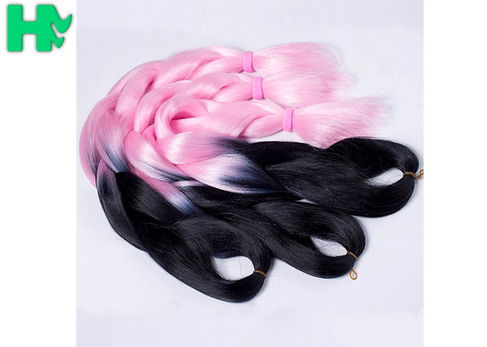 Kanekalon Ombre Color Synthetic Hair Pieces Jumbo Braiding Hair Large Stock