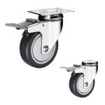 300lbs Capacity 5 Inch Polyurethane Wheels , ISO9001 Industrial Polyurethane