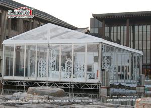 Quality 200 People Transparent Marquee Tent / Waterproof Event Tent A Shape Style wholesale