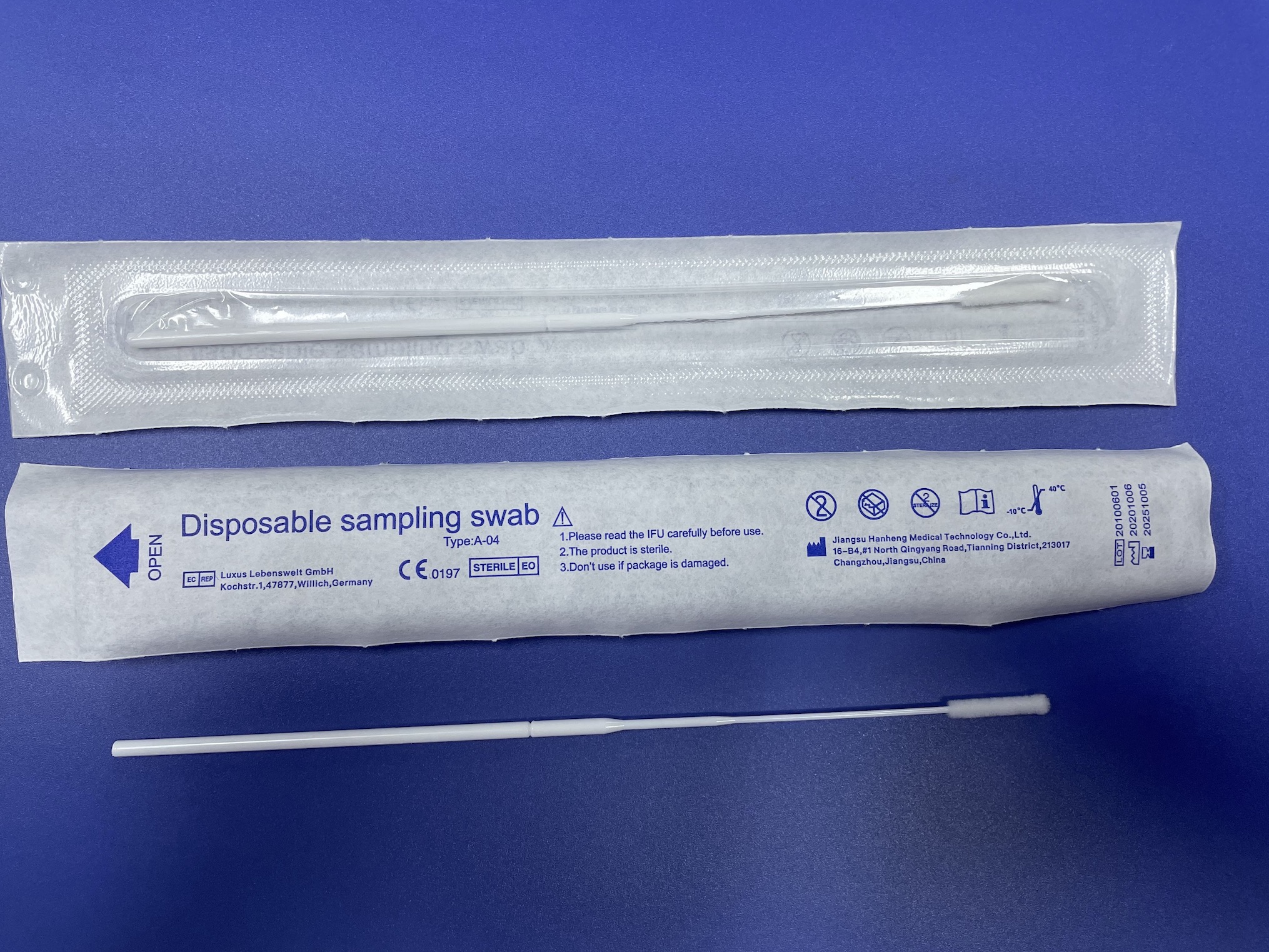Nylon Flocked Nasopharyngeal Specimen Collection Swab