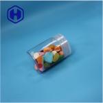 Round Shape Transparent Plastic Sweet Candies Sugar Nuts Pepper Dried Food Jar
