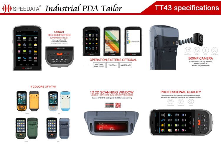 Custom 4.5 Inch Portable Data Collector Handheld Magnetic Strip Card Reader