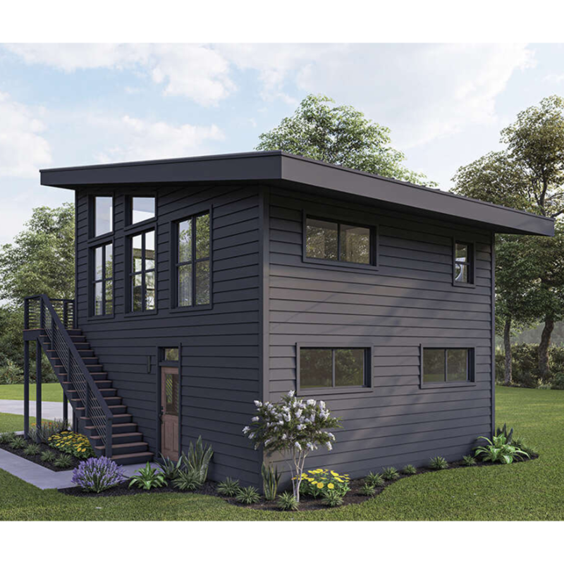 Galvanized Steel Square Tubes 2 Bedroom Outdoor Building Prefab Shipping Container House for Villa/Hot Courtyard Garden