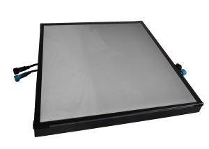 Quality 50x50cm LED Light Dance Floor Tempered Glass Waterproof Mirror RGB Panels Mats Tiles wholesale