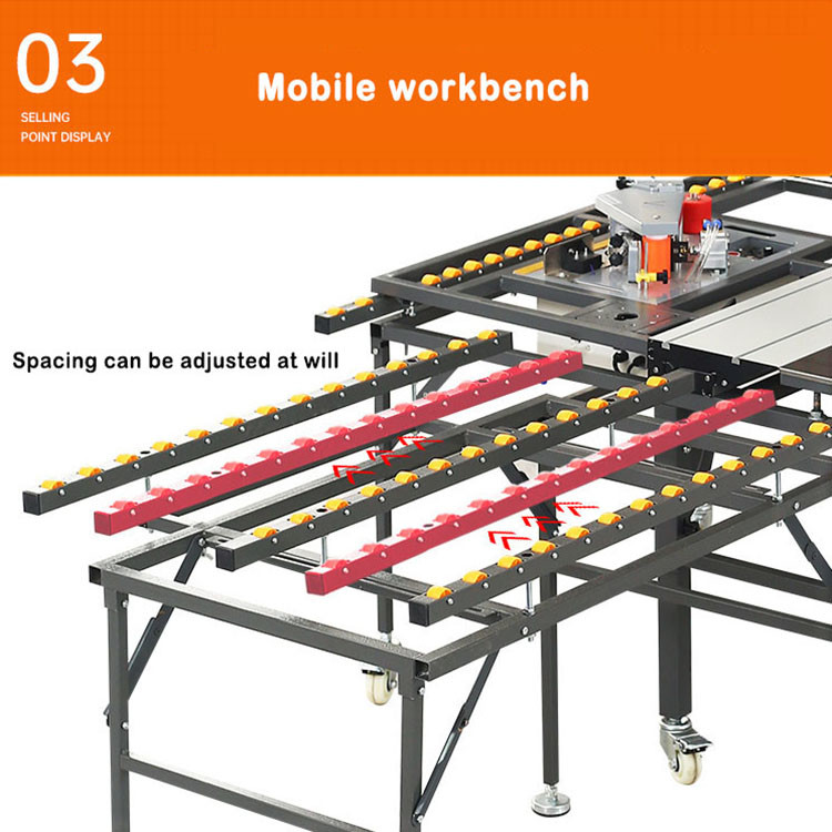 Melamine Sliding Table Panel Saw 5.4KW Portable Wood Cutting Machine
