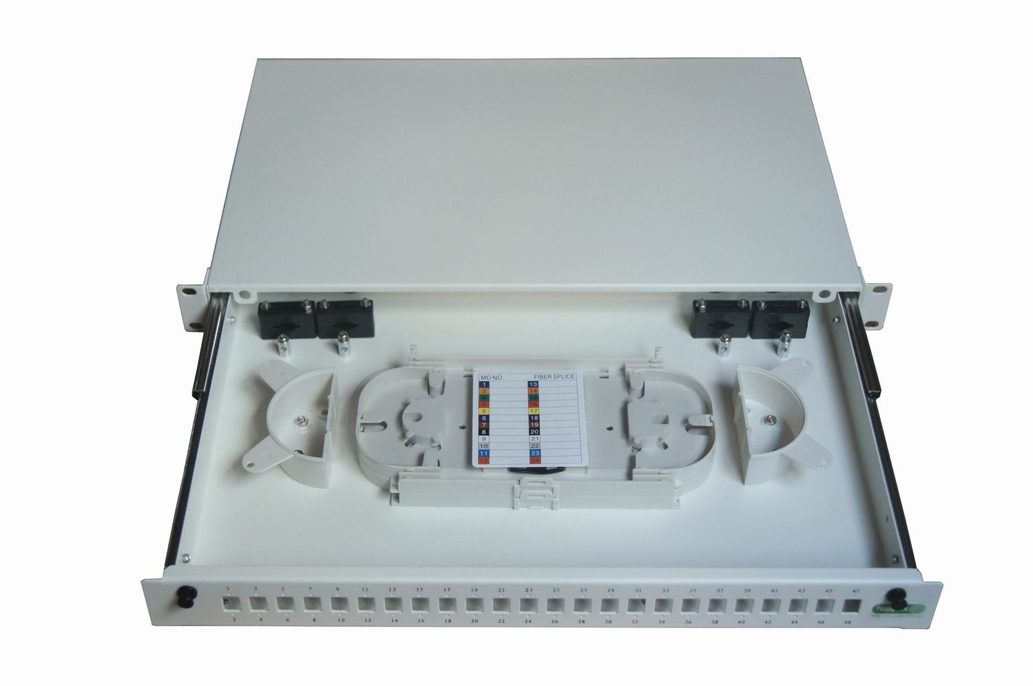 1U 19'' Rack Mount 24 Ports 19 INCH DRAWER OPTICAL FTTH Fiber Patch Panel