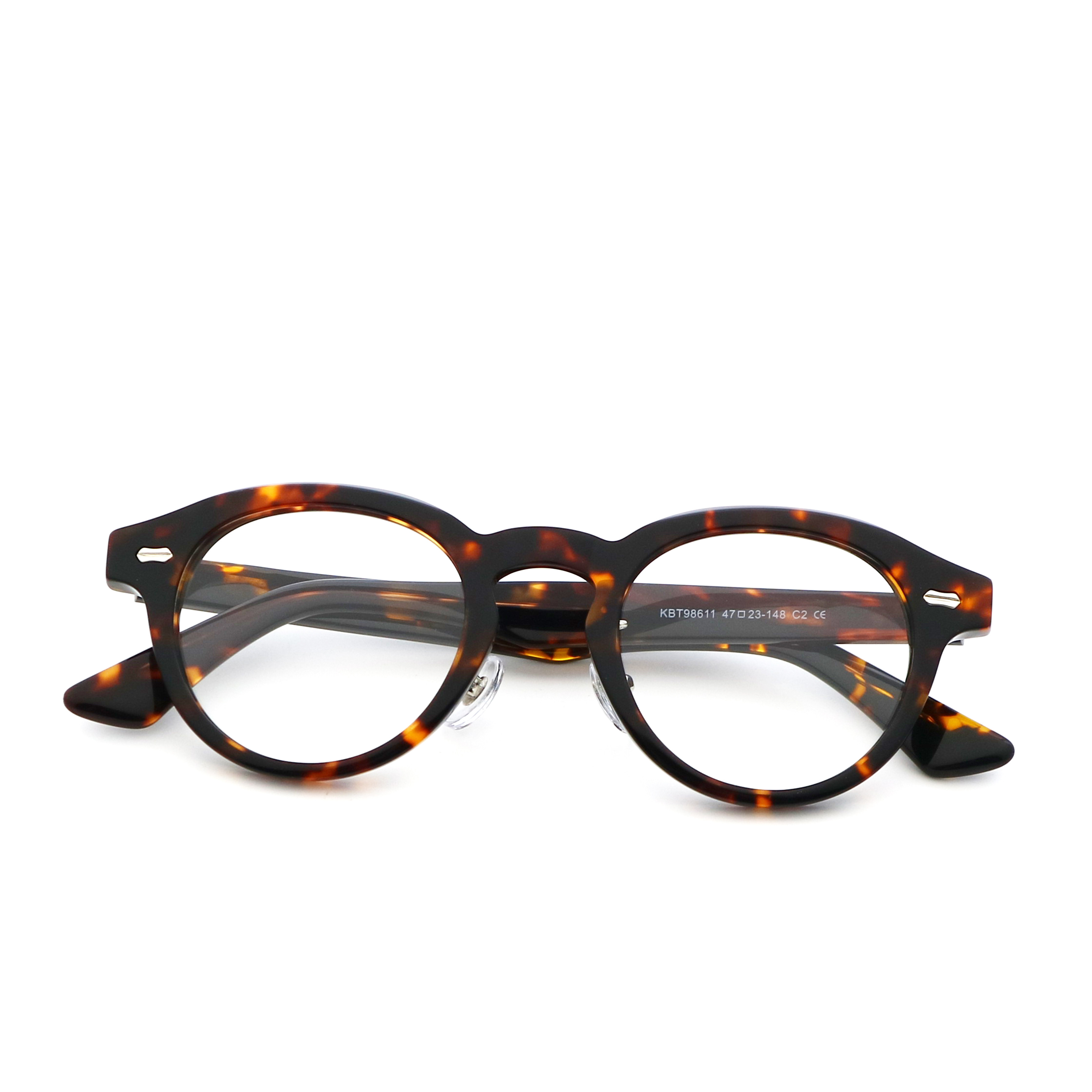 Light Men'S Acetate Glasses Black Colorsful Stylish Artisanal Acetate Optical