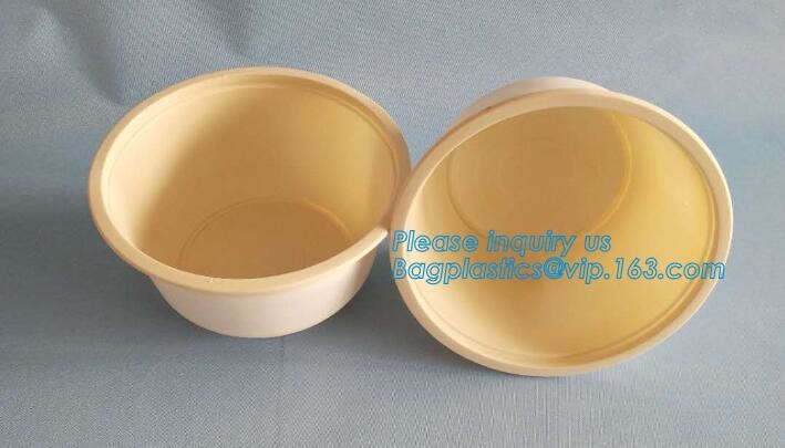 Disposable Bagasse Pulp Biodegradable Ice Cream Corn Starch Bowl Packaging For Food,Biodegradable corn starch bowl for s