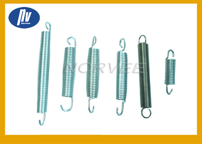 Carbon Steel Extension Spring , White Zinc Plated Large Extension Springs