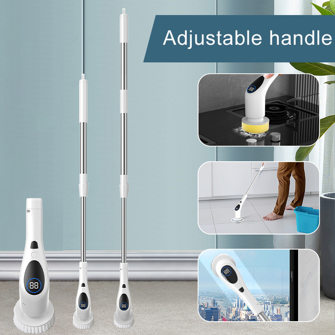 9 In 1 Electric Spin Scrubber With Adjustable Handle