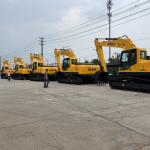 Isuzu Engine Hydraulic Crawler Excavator Stability For Digging