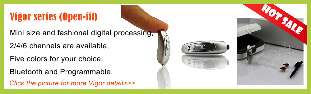 High power analogue BTE hearing aid for sale