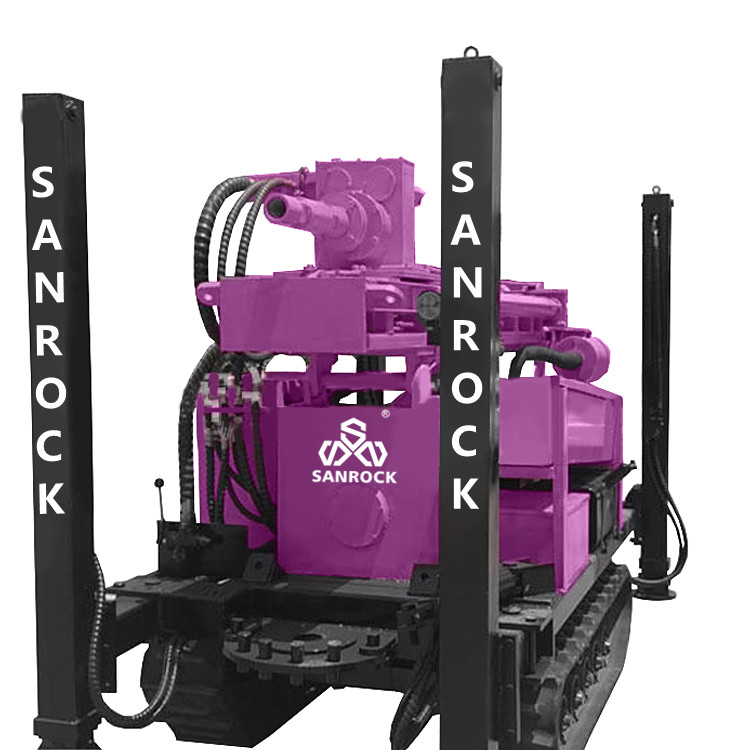 180m Deep Water Well Drilling Rig Full Hydraulic Borehole Portable Water Drilling Rig