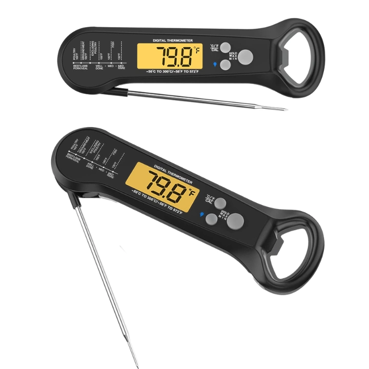2022 New Digital Thermometer with Probe Folding Meat Thermometer for Cooking Household Thermometer