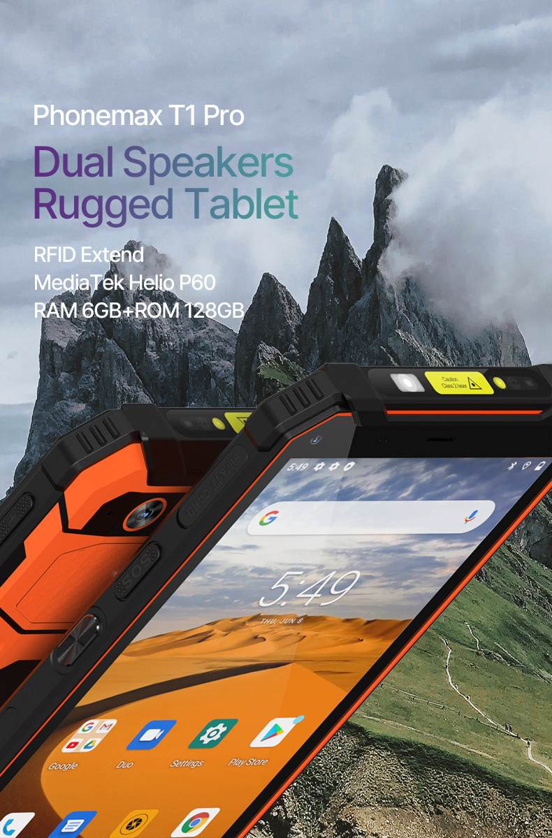 Handheld Barcode Scanner PDA Tablet Industrial Phonemax T1 Pro 12200mAh