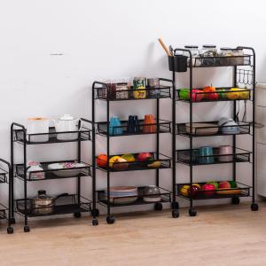 Quality H77cm Five Tier Metal Trolley Cart For Bathroom wholesale