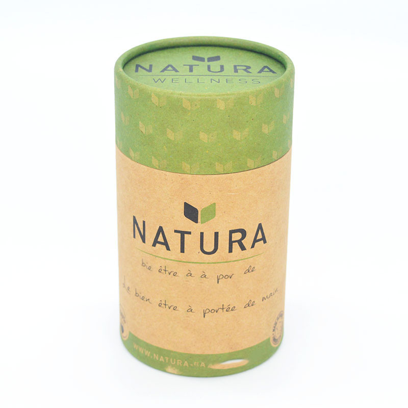 Printed Food Kraft Paper Tube Round Cylinder Tea Cookies Candy Packaging