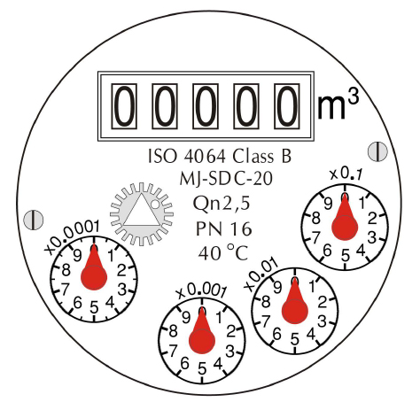 Dry Type Magnetic drive Pointer-roller Indicato Multi Jet Remote Reading 15mm-20mm Plastic Water Weter