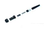 Waterproof MTRJ Fiber Connector , Single Mode Fiber Connectors Black Color