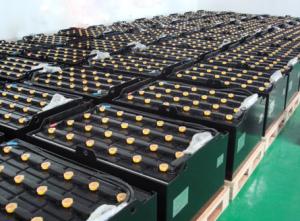 Quality Soft Connection Forklift Traction Battery , 770Ah / 6hr 48 Volt Forklift Battery Cells wholesale