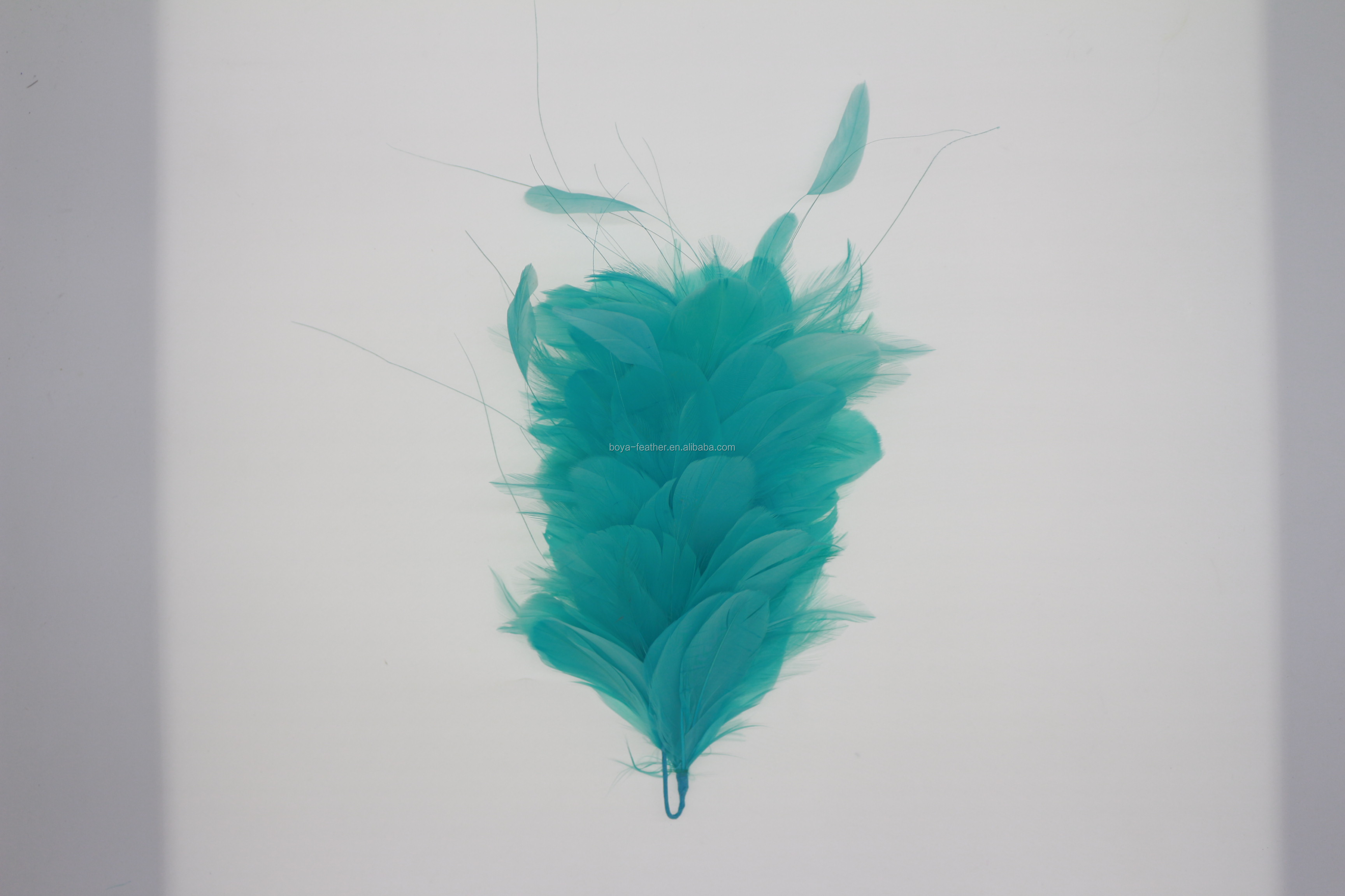 10*30 cm Goose Feather Flower Mount with Wire Accessory Package