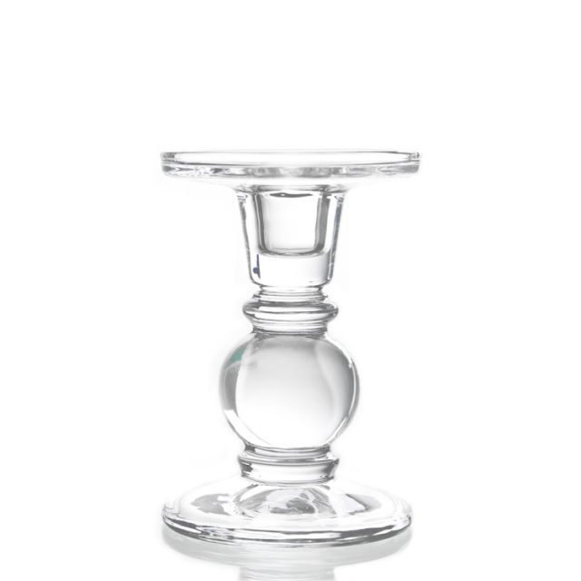 Upmarket Quality Wholesale clear tall glass candelabra candlestick holder for party