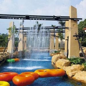 Quality Artificial Water Park Lazy River Wave Machine Colourful Design wholesale