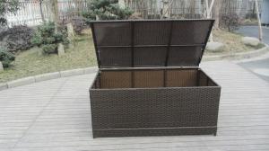 Quality Waterproof Decorative KD Resin Wicker Storage Box For Storeroom wholesale