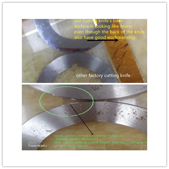 Corrugated Cardboard Rotary Slitter Blades , High Speed Steel Cutting Blade 250mm