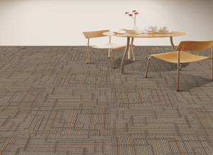 Quality Grey Office Carpet Tiles 100% Universal Nylon Material Multi - Level Loop wholesale