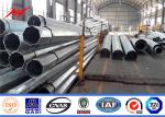 69KV Electrical Galvanized Steel Utility Poles Power Transmission Pole