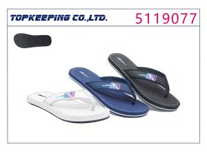 Quality Fashion Mens Rubber Bottom Slippers EVA Simple Beach Flip Flop wholesale
