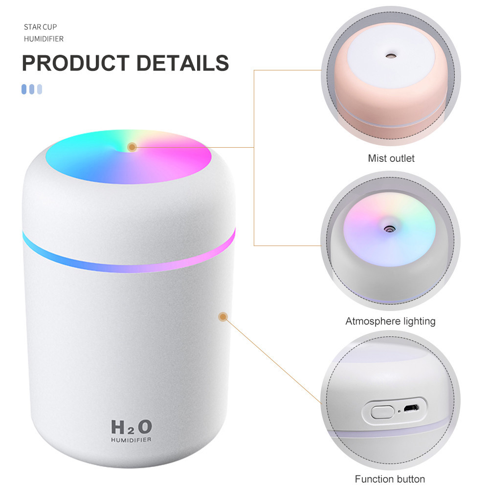Portable Electric USB Humidifier Ultrasonic Essential Aroma Oil Diffuser