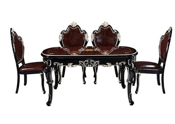 Cheap MDF Carving Baking Paint Process Minimalist Dining Table for sale