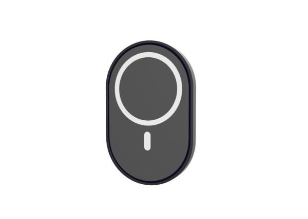 Glass surface Magnetic 8mm 15W Wireless Car Charger Pad