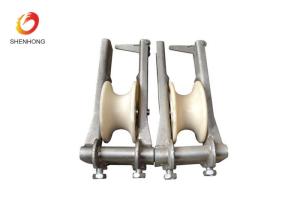 Quality Alternative Conductor Stringing Blocks Aluminum Nylon Crossarm Mounted 1.6kg - 3.2kg wholesale