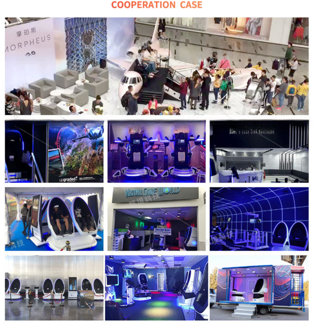 High Profit Virtual Reality Shooting Games 360 720 Degree Roller Coaster 9D Capsule VR Equipment