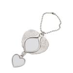 Double Sided Printing Metal Sublimation Car Pendant Car Accessories Love