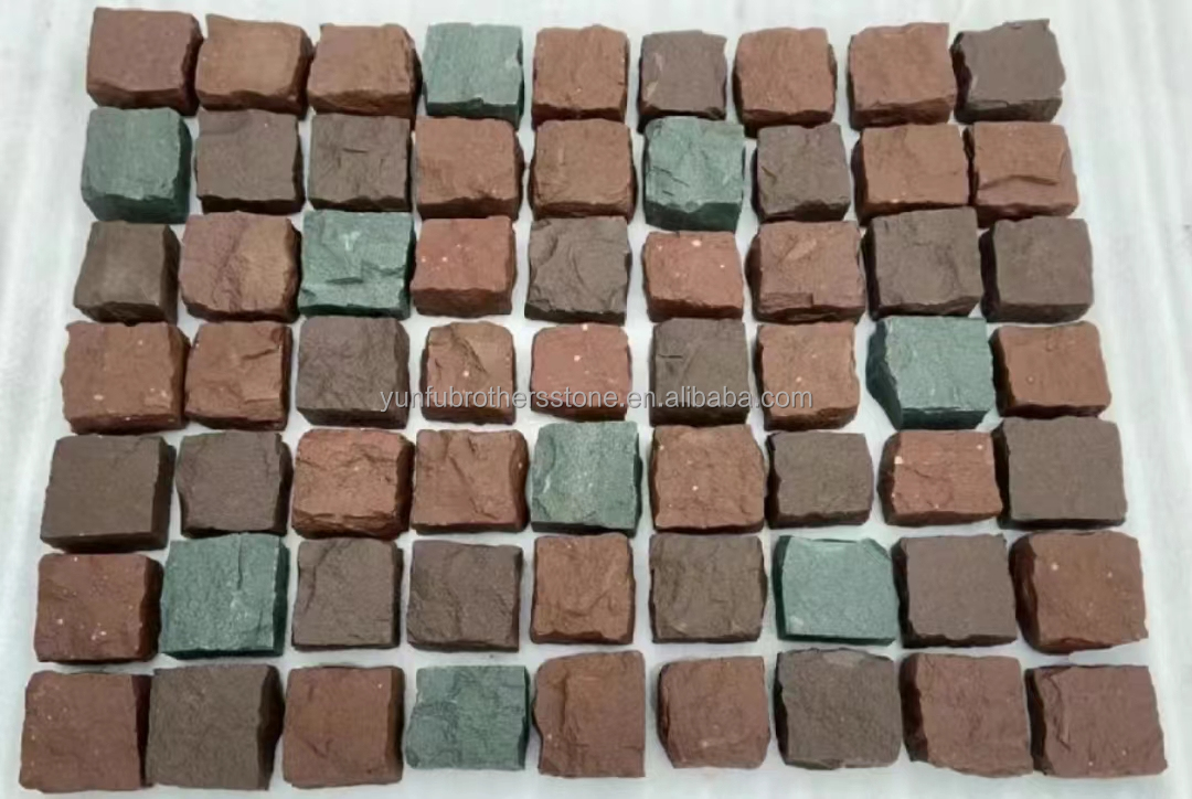 Upgrade Your Home Exteriors with Cut-To-Size Grey Flamed Granite Cube Stone 10x10x10