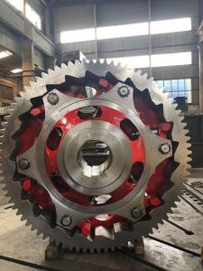Quality 16 Module 84 Teeth Transmission Gears Forging Steel Assembled Ratchet Gears wholesale