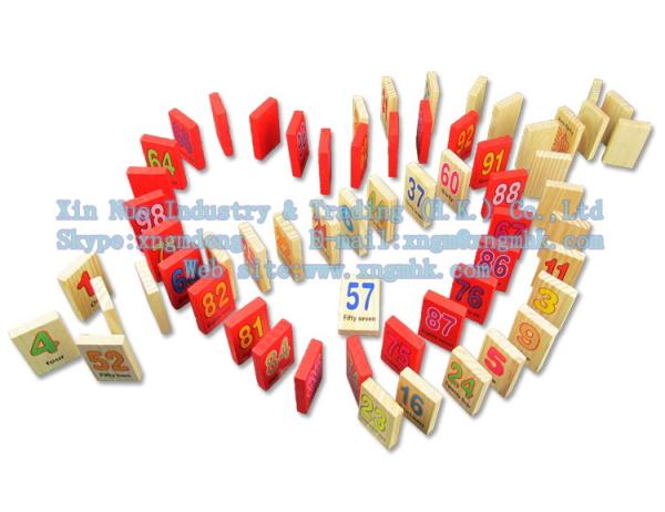 Wooden digital blocks, early childhood wooden toys, wooden picture flashcards