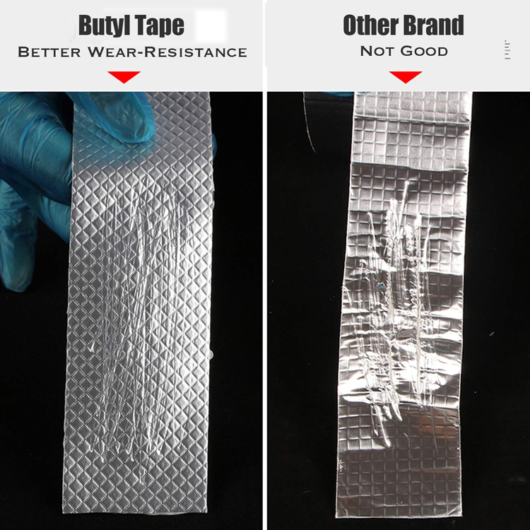 Self Adhesive Waterproof Tape 10cm X 10m Butyl Sealing Tape for Repair and Sealing